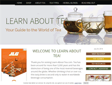 Tablet Screenshot of learn-about-tea.com